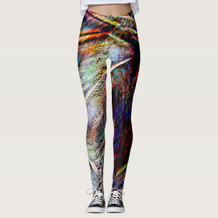Leggings Mess of digital scratches with brillssy & dark tou