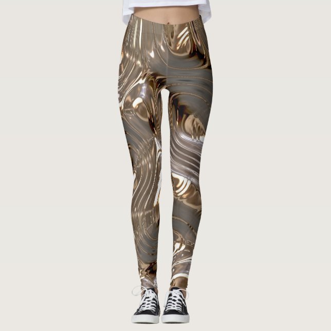 Leggings Métal argenté Or (Devant)