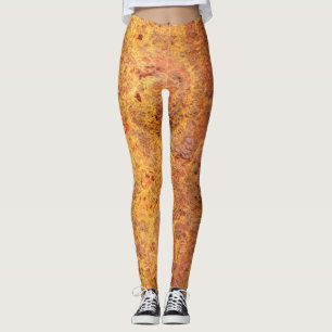 Leggings métalliques rouillés