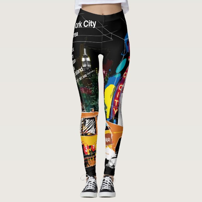 Leggings Métro New York City (Devant)