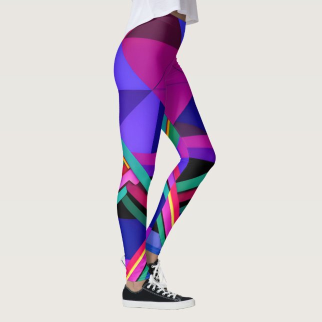 Leggings "Metropolis Grid : Une réflexion numérique" (Droite)