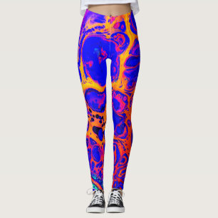 Leggings Mettez le feu aux guêtres, guêtres bleues, guêt