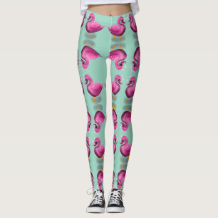 Leggings Mignon Canard Rose Kawaii & Art de Pépinière de Cœ