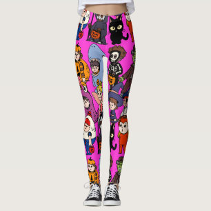 Leggings Mikitiez magie requin grimpeur frankenstei