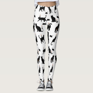 Leggings Mikitiez spooky bombay chat noir halloween