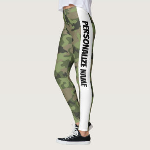 Leggings Mint Green Camouflage PERSONNALISER