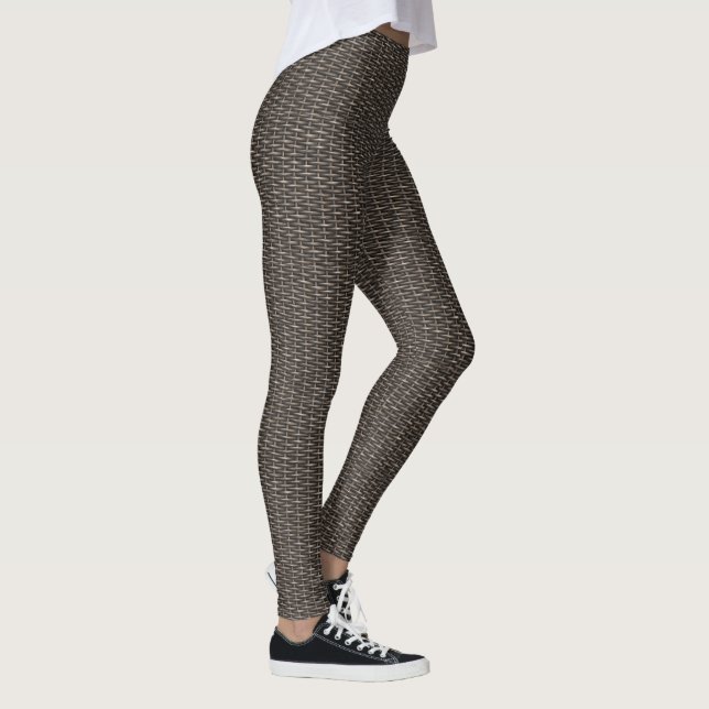 Leggings mit 1-2-Bildern aus Holz (Rechts)