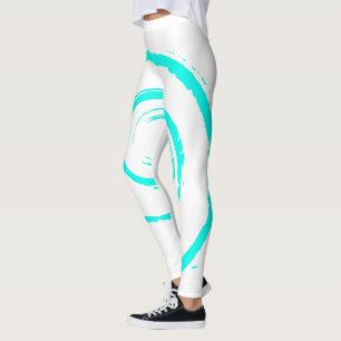 Leggings mit Aqua Twirl
