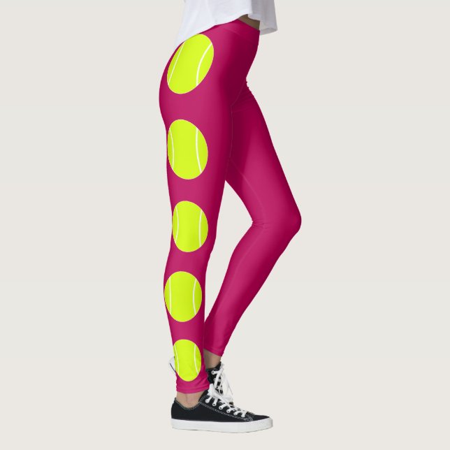 Leggings mit benutzerdefinierten Tennisballen (Rechts)