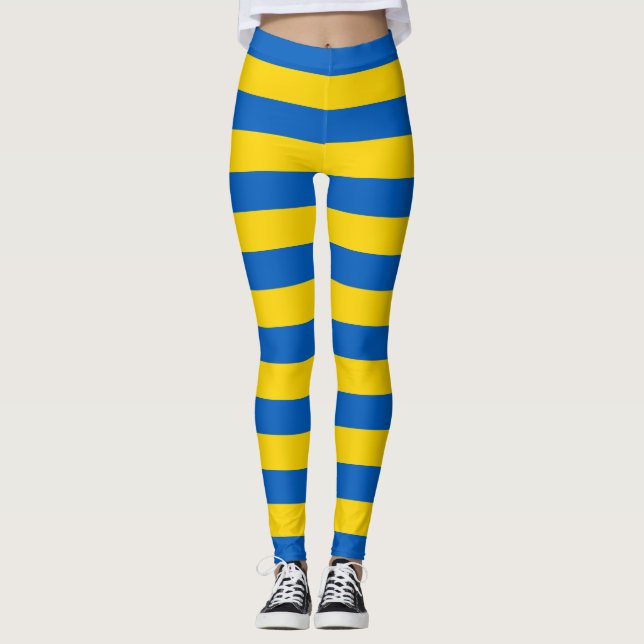 Leggings mit der Flagge der Ukraine (Vorderseite)