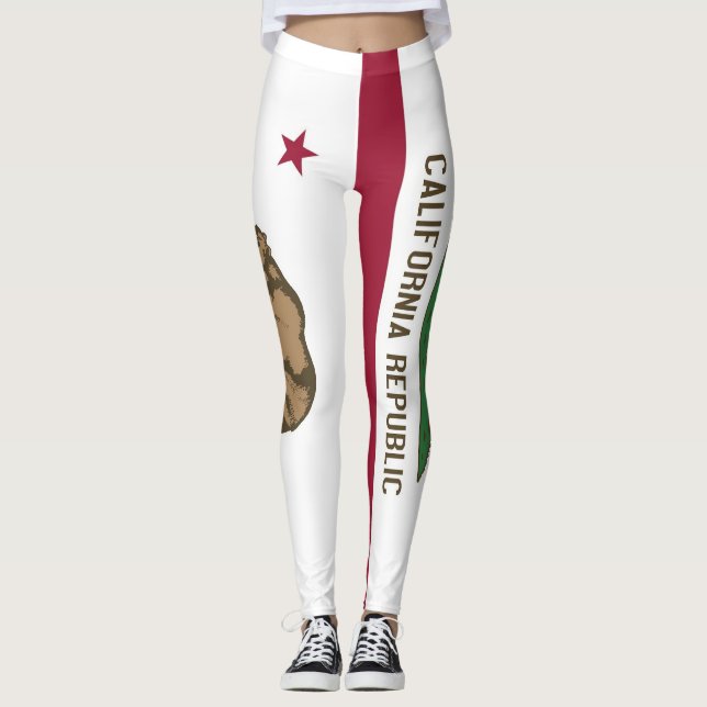 Leggings mit der Flagge des kalifornischen Staat,  (Vorderseite)