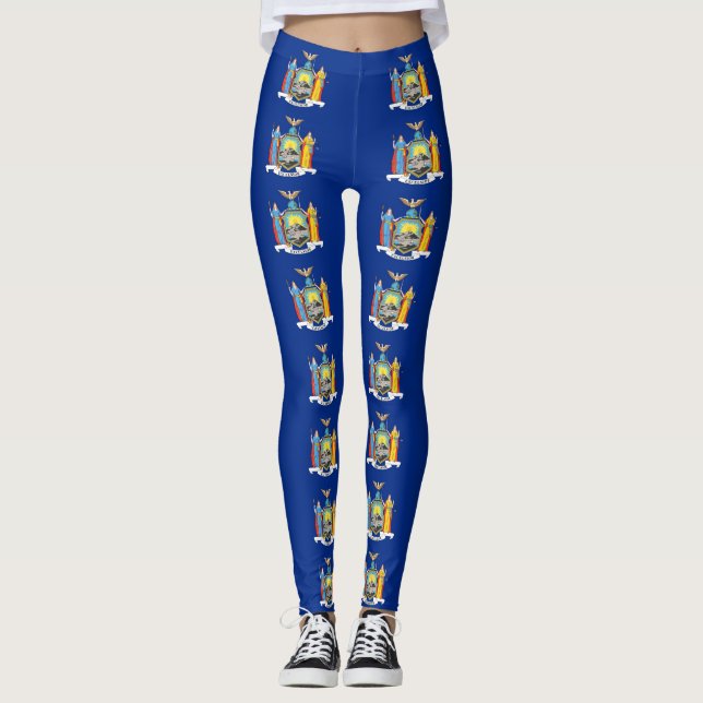 Leggings mit der Flagge des New Yorker Staat, USA (Vorderseite)