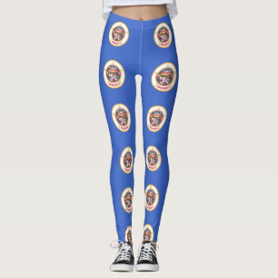 Leggings mit der Flagge des Staat Minnesota, USA