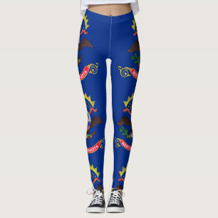 Leggings mit der Flagge des Staat Nord-Dakota, USA
