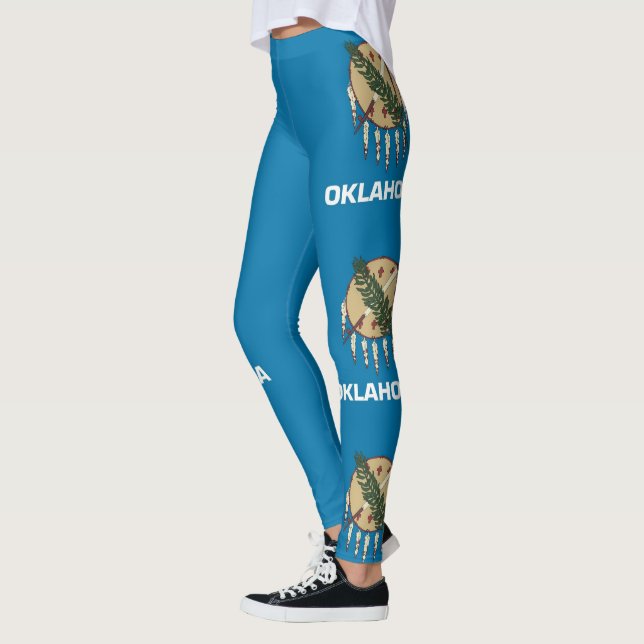Leggings mit der Flagge des Staat Oklahoma, USA (Links)