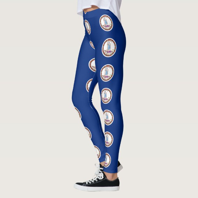 Leggings mit der Flagge des Staat Virginia, USA (Links)