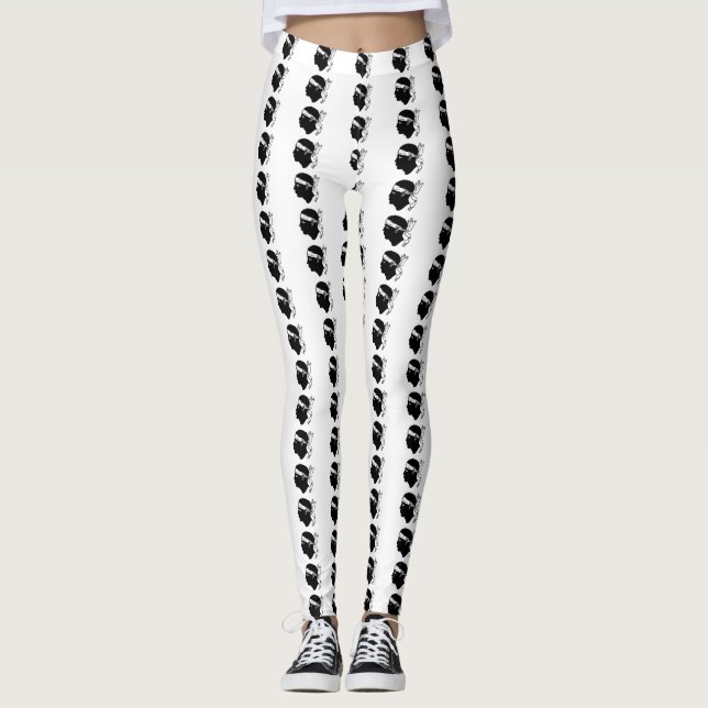 Leggings mit der Flagge Korsikas (Vorderseite)