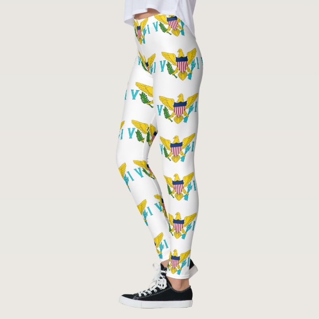Leggings mit der Flagge von Jungfrauen, USA (Links)