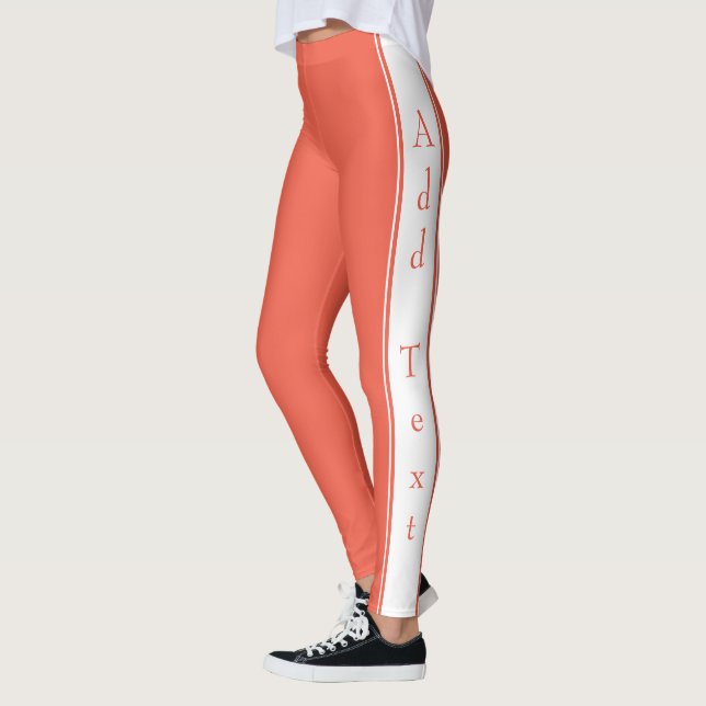 Leggings mit eigenem Text und Farben (Links)