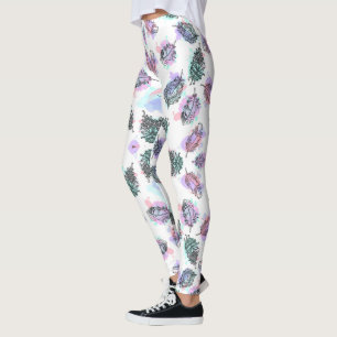 Leggings mit einem lebendigen Muster