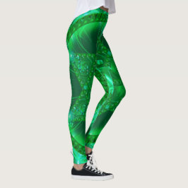 Leggings mit einem schönen grünen Mandala