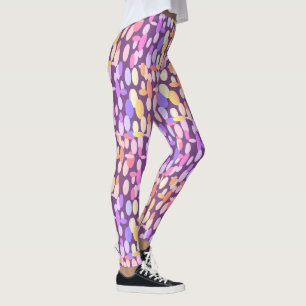 Leggings mit farbenfrohen Oval Spots