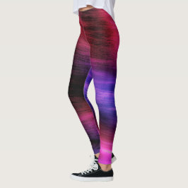 Leggings mit farbenfrohen Wellenmuster