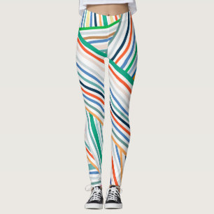 Leggings mit farbigen Streifen