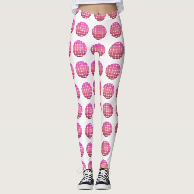 Leggings mit farbiger kreisförmiger geometrischer  (Vorderseite)