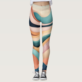 Leggings mit Farbwellen