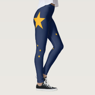 Leggings mit Flagge von Alaska