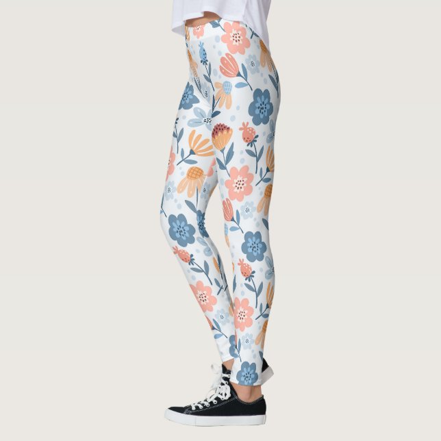 Leggings mit floralen Mustern (Links)