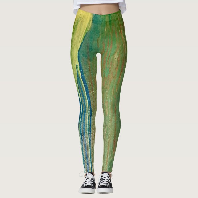Leggings mit gelbem Drilling (Vorderseite)