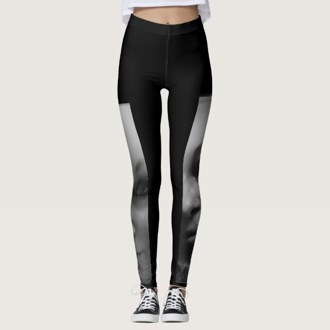 Leggings mit Gesicht (Vorderseite)