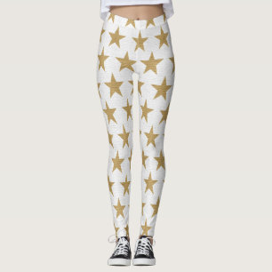 Leggings mit goldenen Sternen