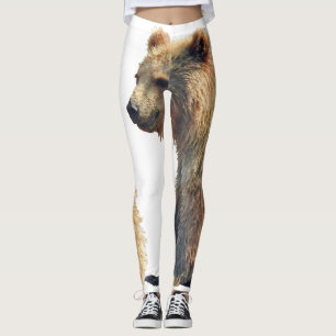 Leggings mit GrizzlyBärenjungem