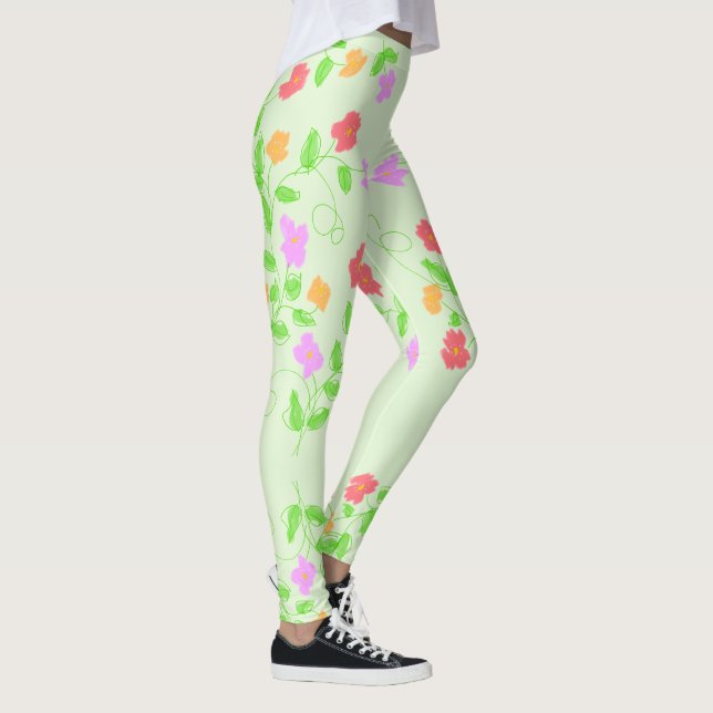 Leggings mit hellgrünem Futter (Rechts)