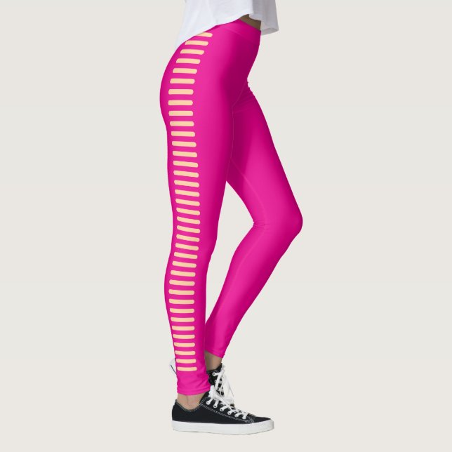 Leggings mit Hot Pink Illusion (Rechts)