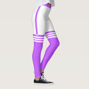 Leggings mit Imitaten Lila über Kniesocken
