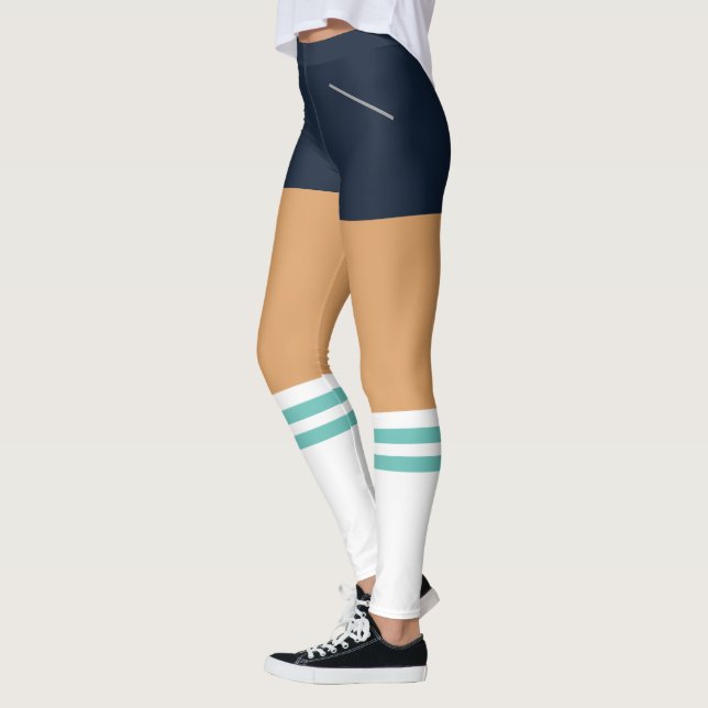 Leggings mit Imitaten Socken und Kurz (Links)