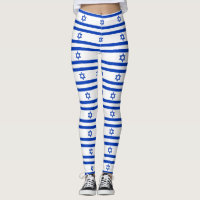 Leggings mit israelischer Flagge
