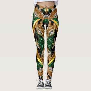Leggings mit jamaikanischer Farbgestaltung