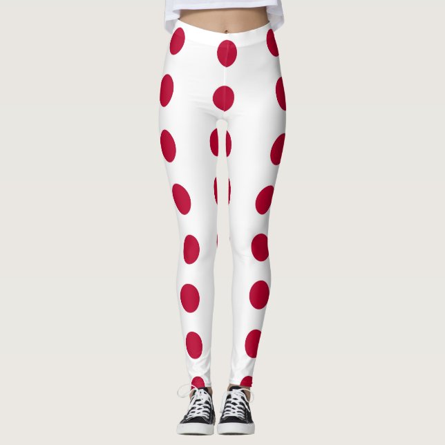 Leggings mit japanischer Flagge (Vorderseite)
