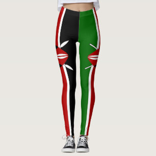 Leggings mit kenianischer Flagge