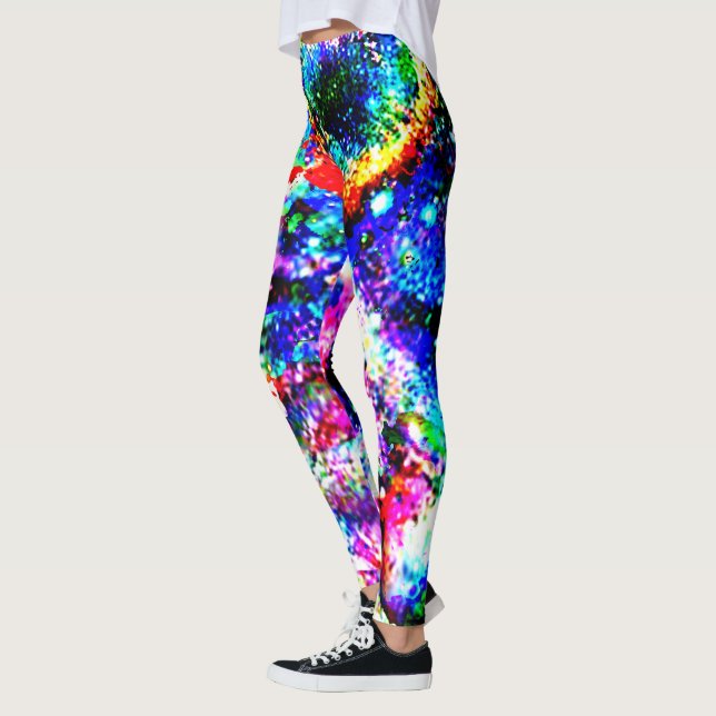 Leggings mit Krawatte - Feuer und Eisbrause kühl (Links)