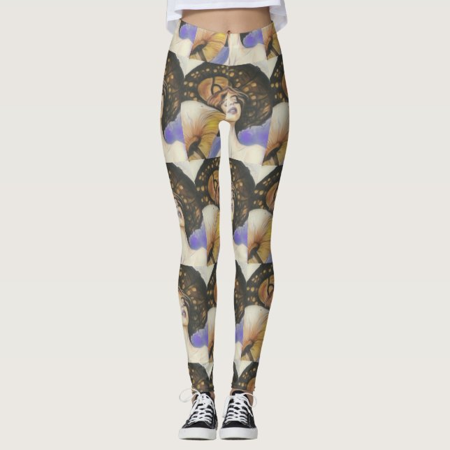 Leggings mit Pilzbraun-Ton (Vorderseite)