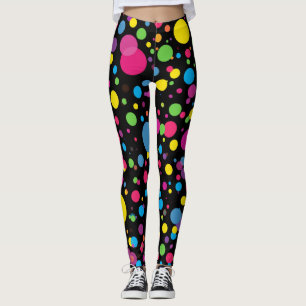 Leggings mit Punktenmuster