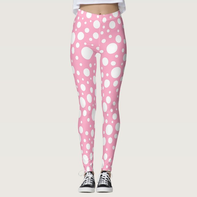 Leggings mit rosa Flecken (Vorderseite)