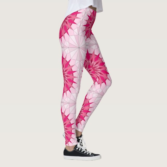 Leggings mit rosa-hübscher Kunst (Rechts)
