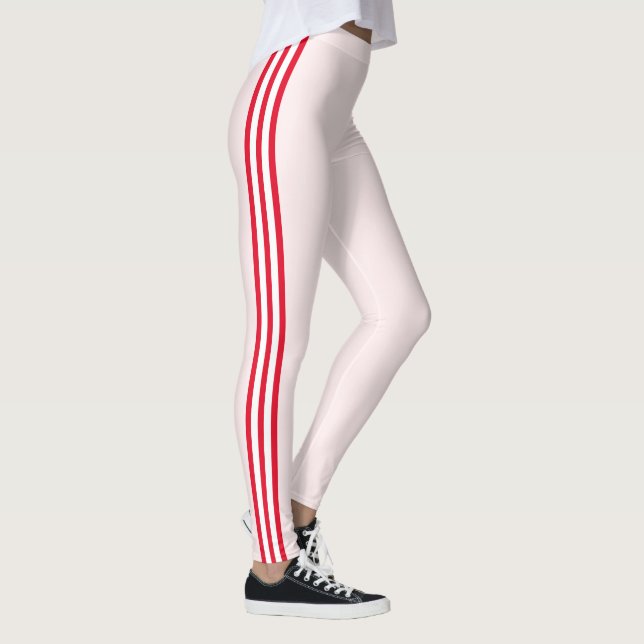 Leggings mit roten Streifen oder Farben (Rechts)